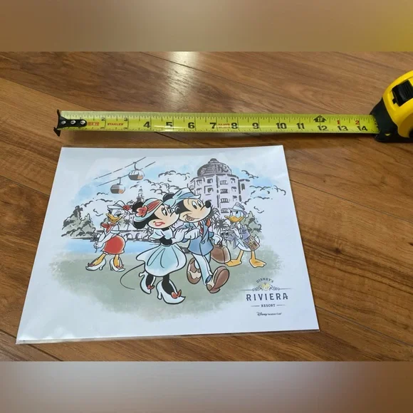 Mickey and Minnie art work. Sz 8x10 inches. NWT. Disney’s Riviera Resort. - Picture 5 of 6